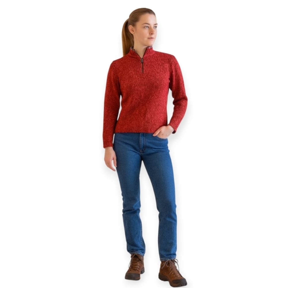 Woolrich Vintage Lambswool Hiking Outdoor Organic Full Zip Cardigan - Women's CN